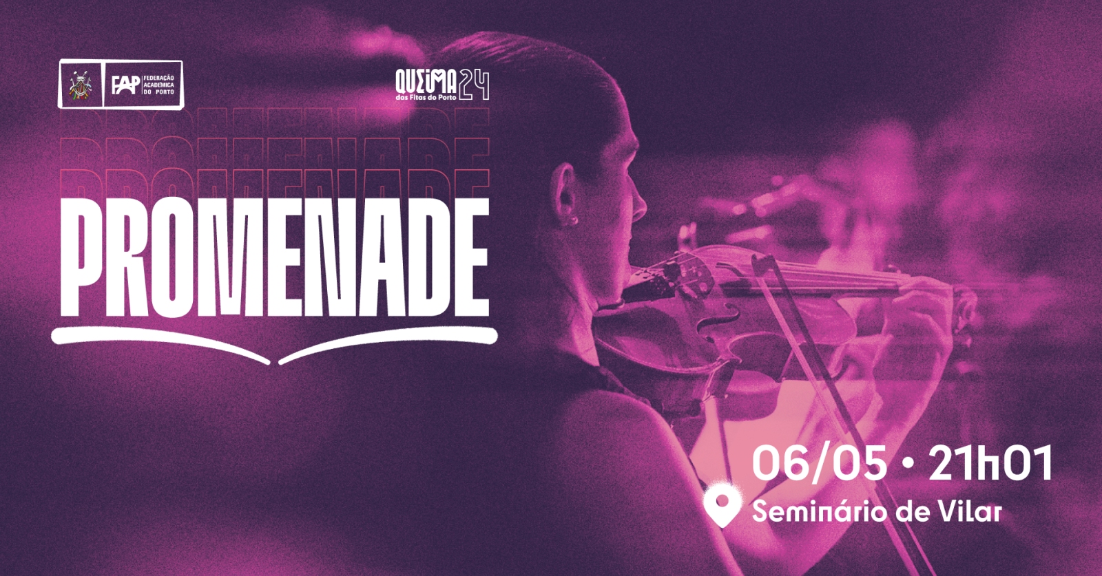 Inscrições Concerto Promenade da Queima das Fitas do Porto 2024