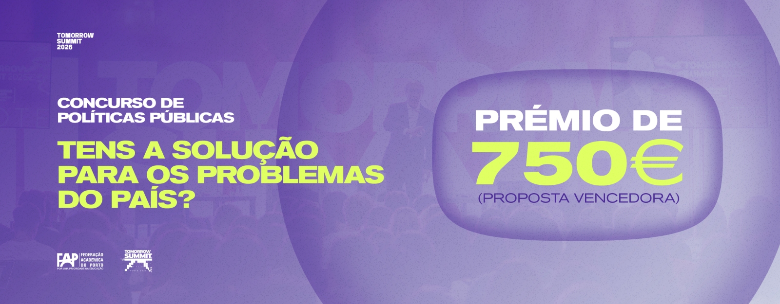 Candidaturas abertas para o Concurso de Políticas Públicas