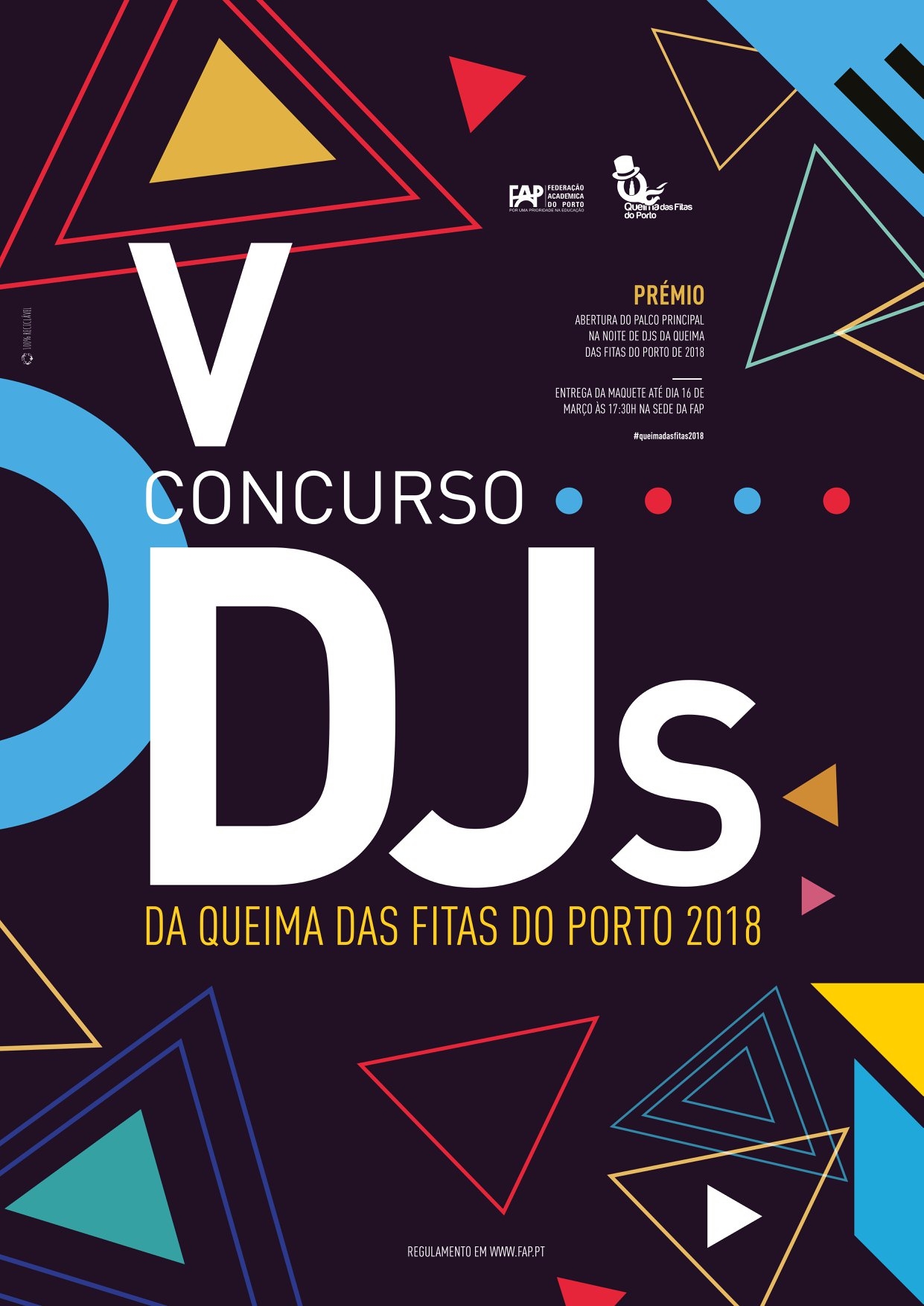 V Concurso de DJS da Queima das Fitas do Porto 2018