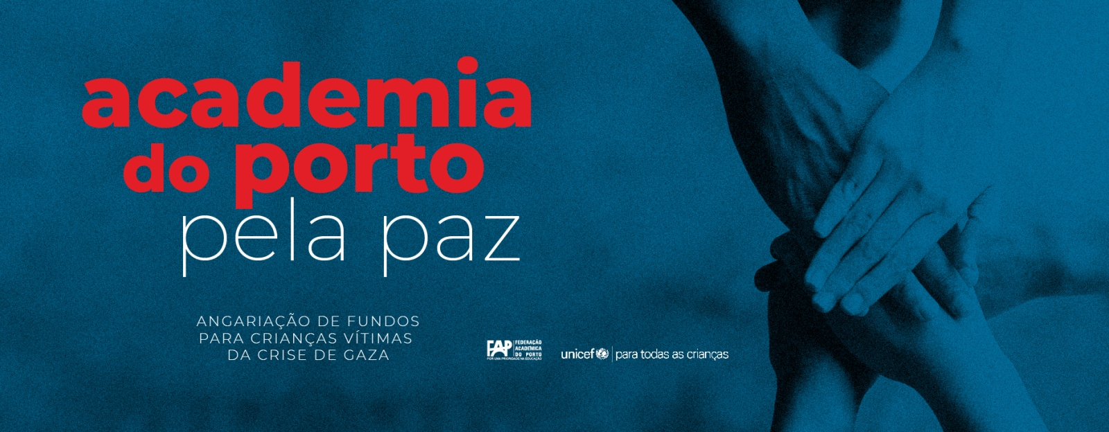 Academia do Porto pela Paz - Angariação de fundos para crianças vítimas da crise de Gaza
