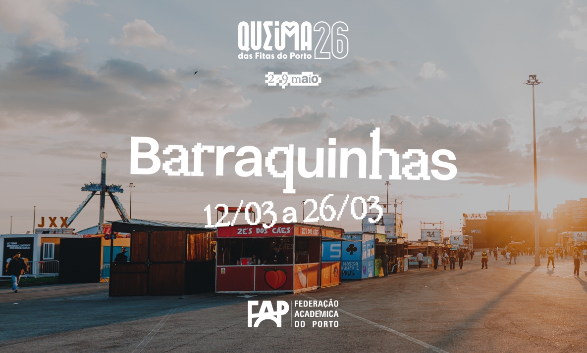 Candidaturas abertas para a concessão das Barraquinhas da Queima das Fitas do Porto 2026